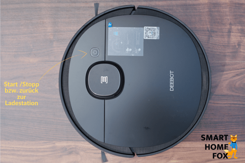 Bedienknöpfe am Deebot OZMO 950 Saugroboter